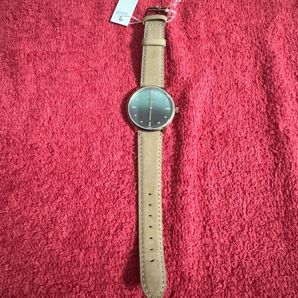 Gomelsky Audrey 6 Gold Tone Steel Green Dial Quartz Ladies Watch